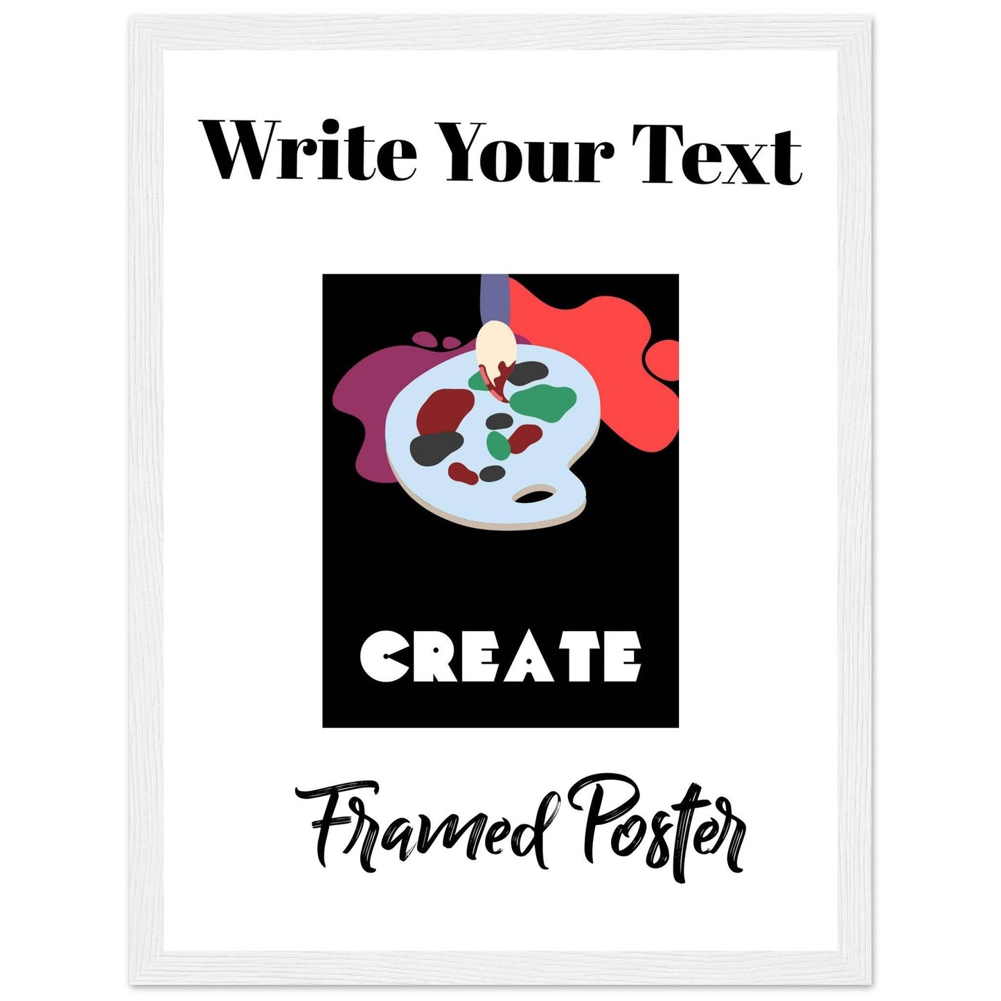 Personalized Wooden Frame Poster (Premium Matte Paper Wooden Framed Poster) - The Aesthete