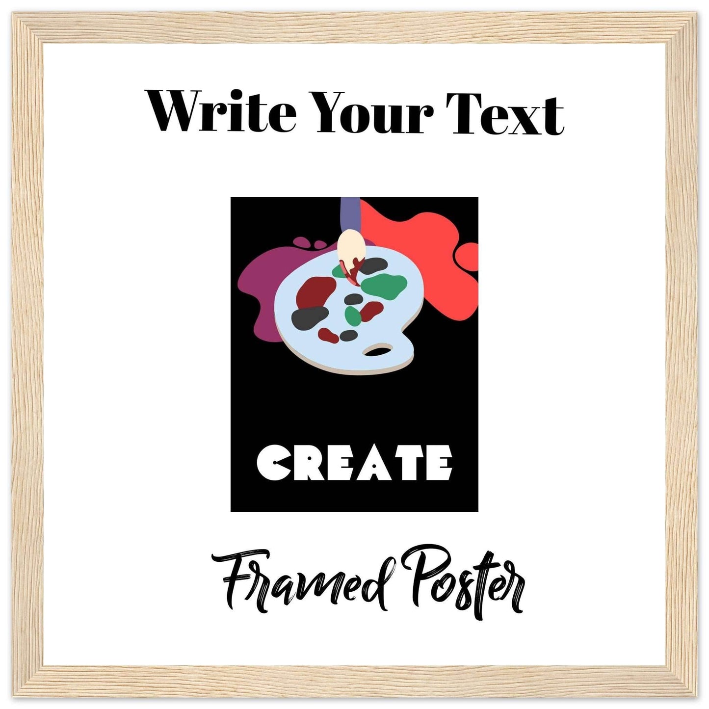 Personalized Wooden Frame Poster (Premium Matte Paper Wooden Framed Poster) - The Aesthete