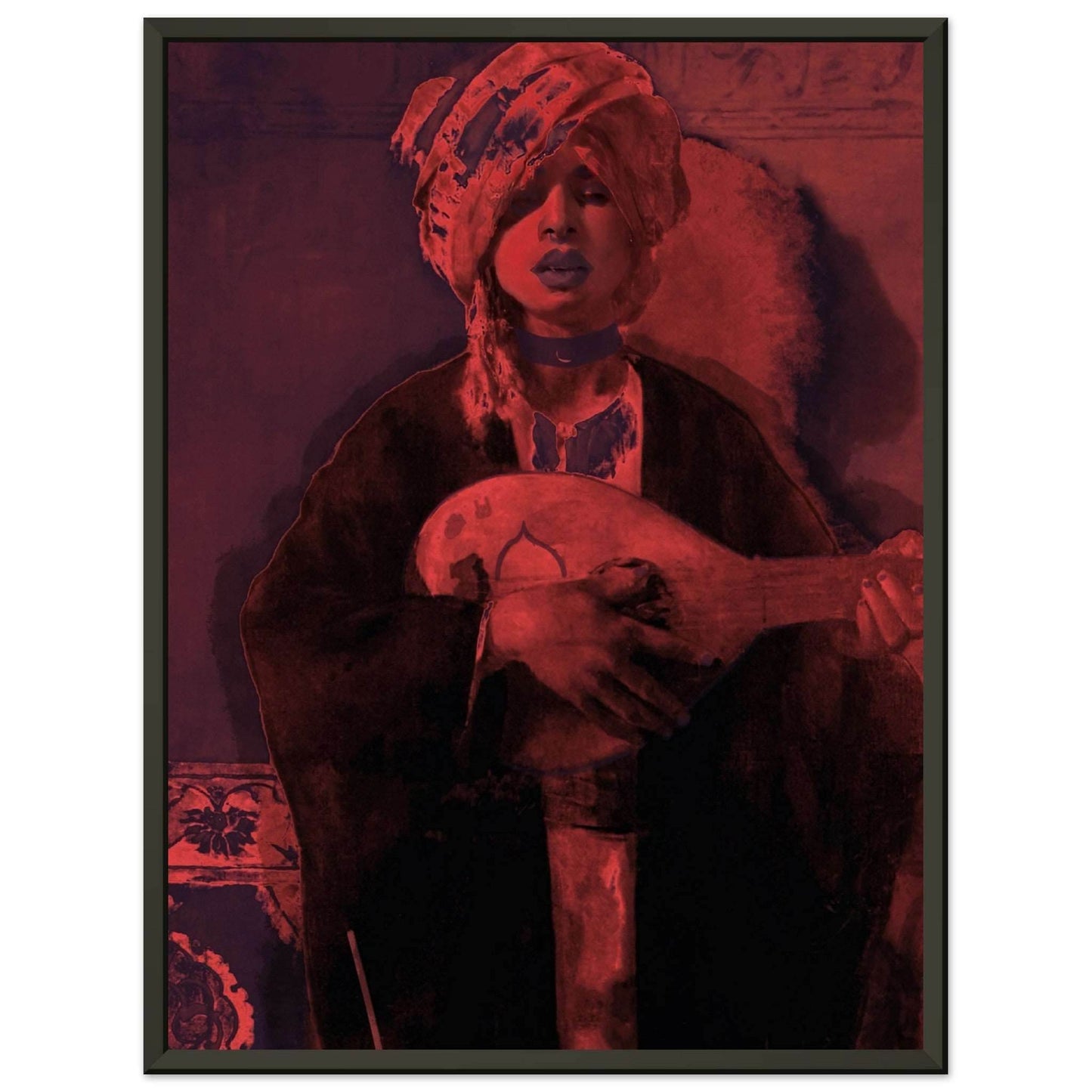 Gothic Oud: Framed Poster of Tradition and Rebellion - The Aesthete