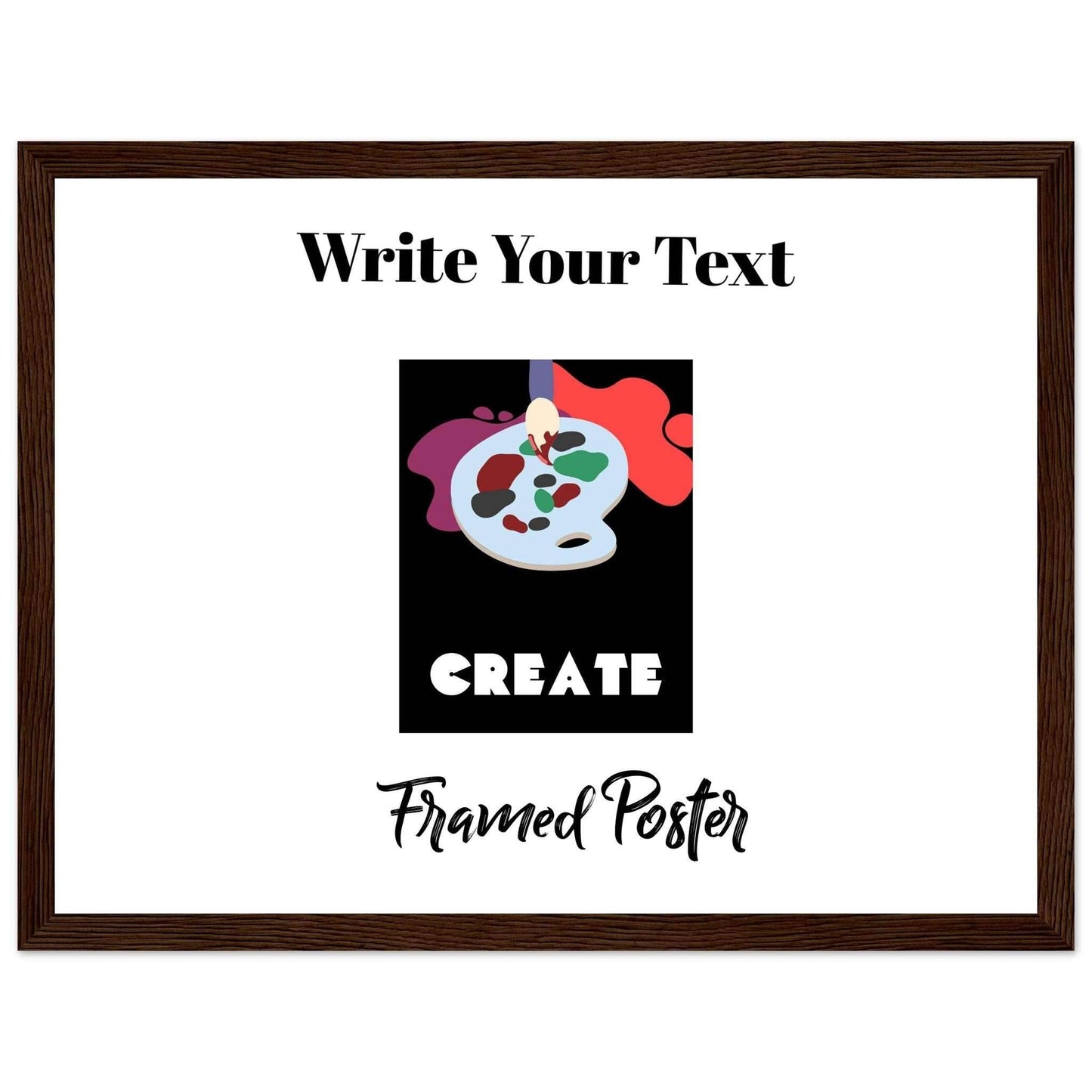 Personalized Wooden Frame Poster (Premium Matte Paper Wooden Framed Poster) - The Aesthete