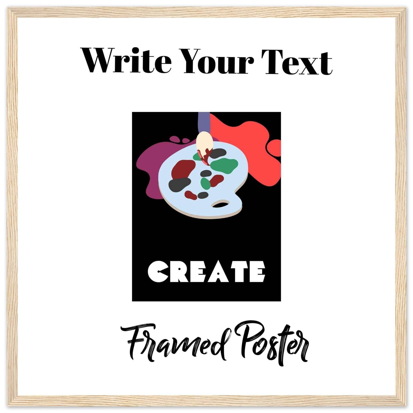 Personalized Wooden Frame Poster (Premium Matte Paper Wooden Framed Poster) - The Aesthete