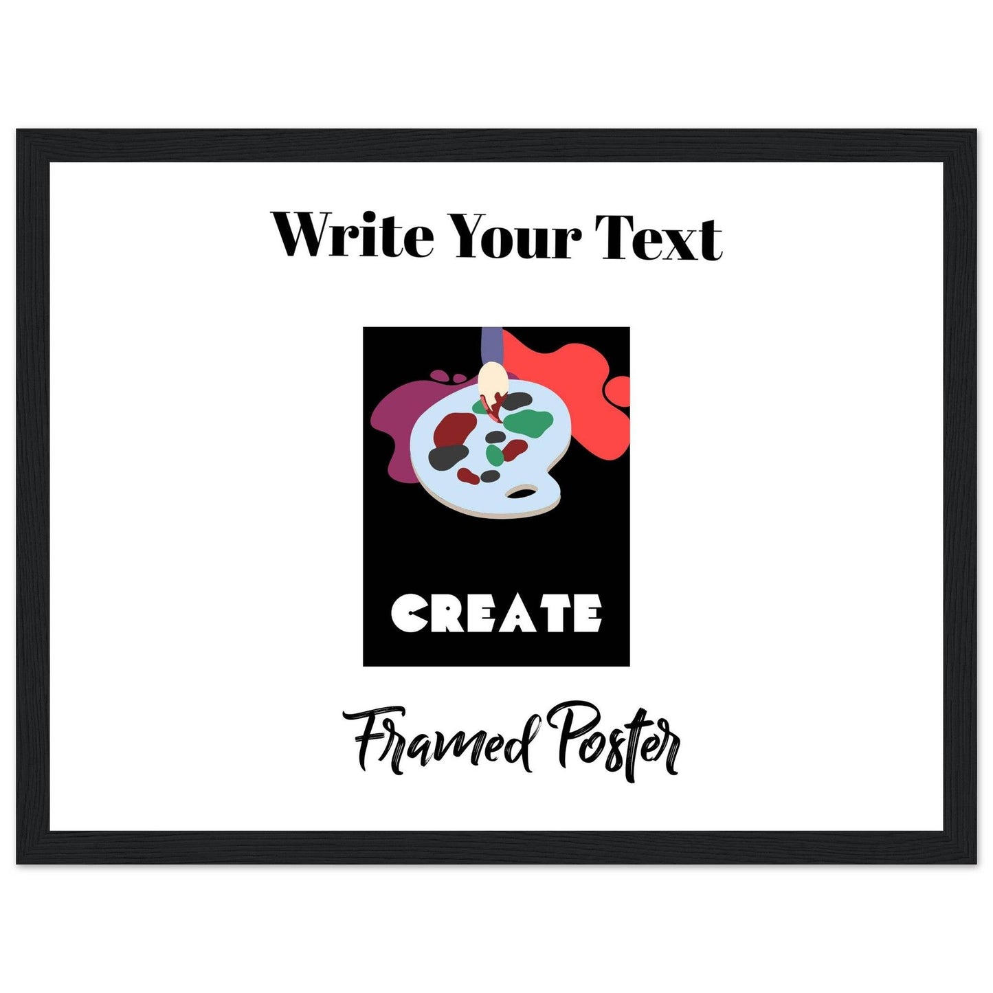 Personalized Wooden Frame Poster (Premium Matte Paper Wooden Framed Poster) - The Aesthete