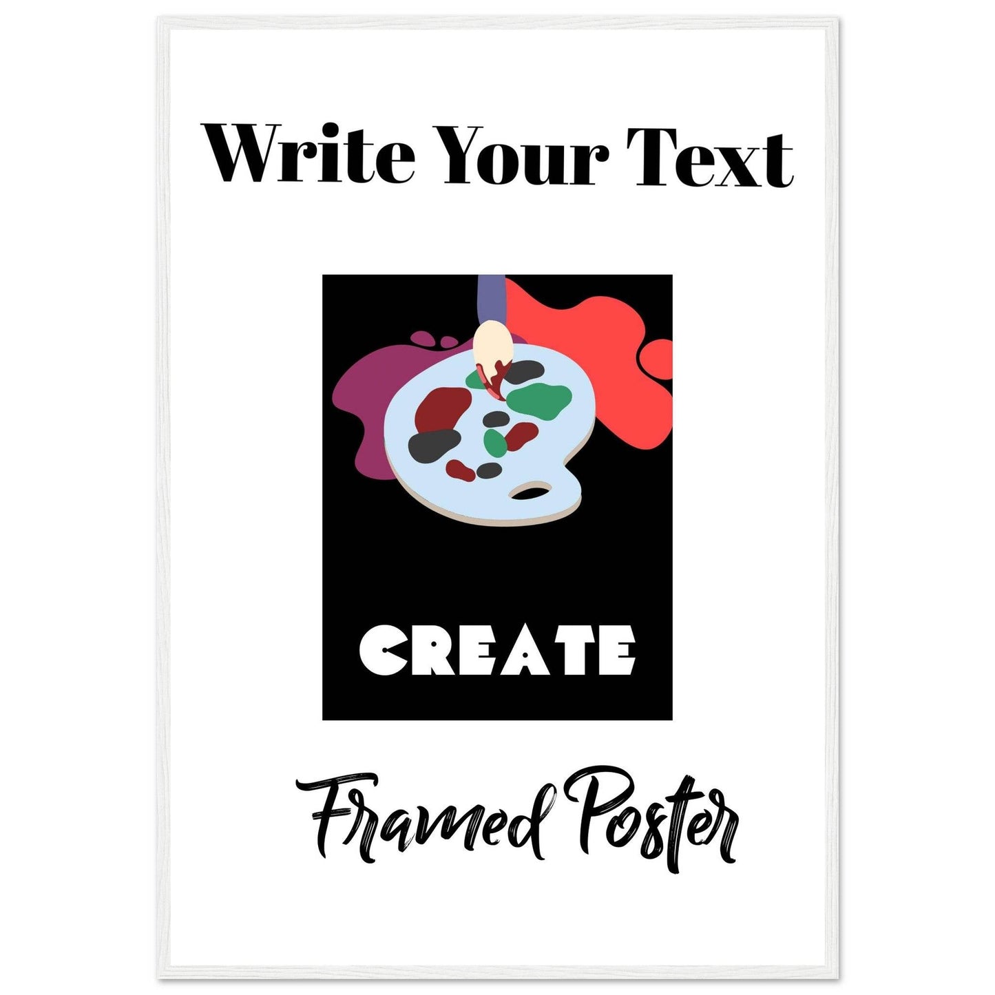 Personalized Wooden Frame Poster (Premium Matte Paper Wooden Framed Poster) - The Aesthete