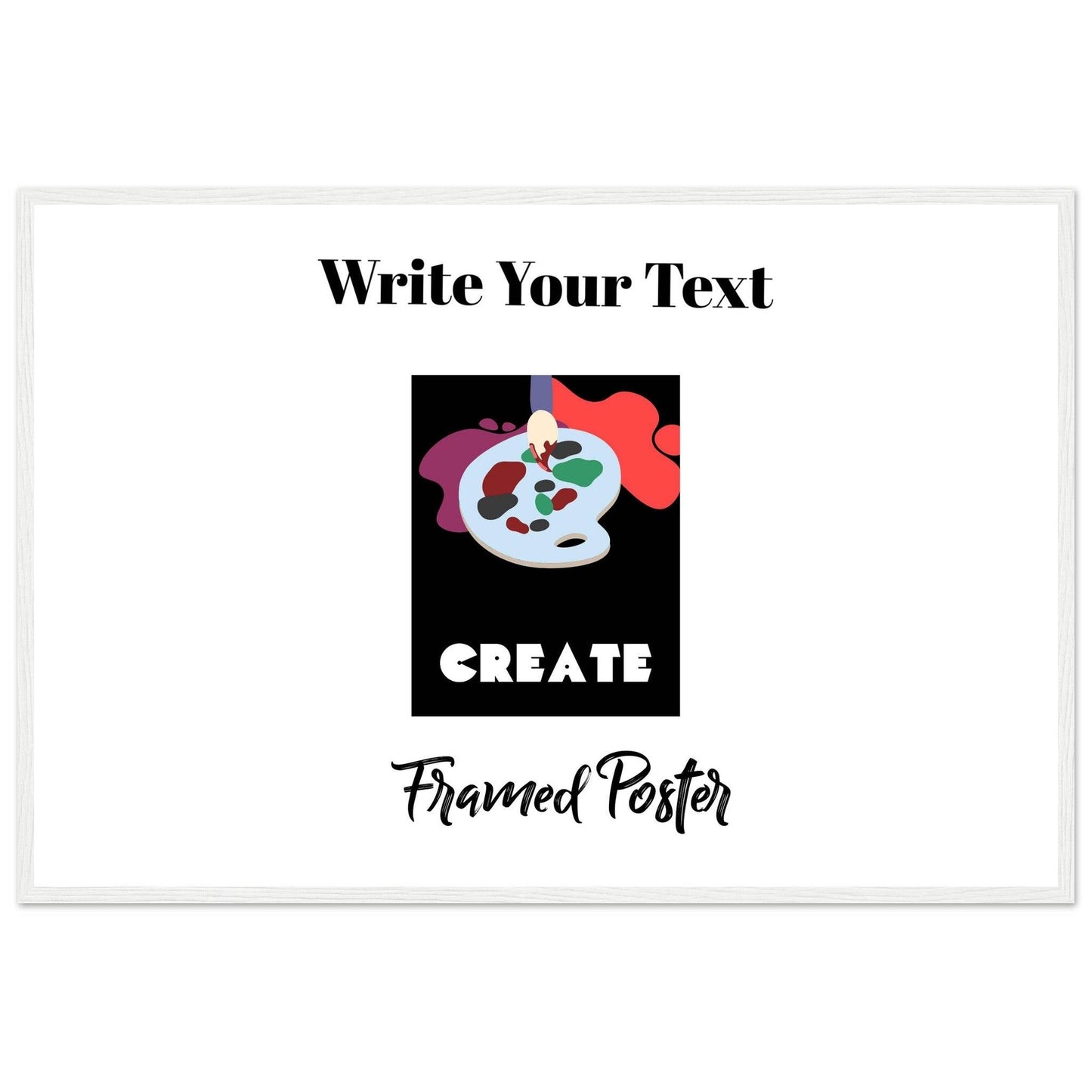 Personalized Wooden Frame Poster (Premium Matte Paper Wooden Framed Poster) - The Aesthete