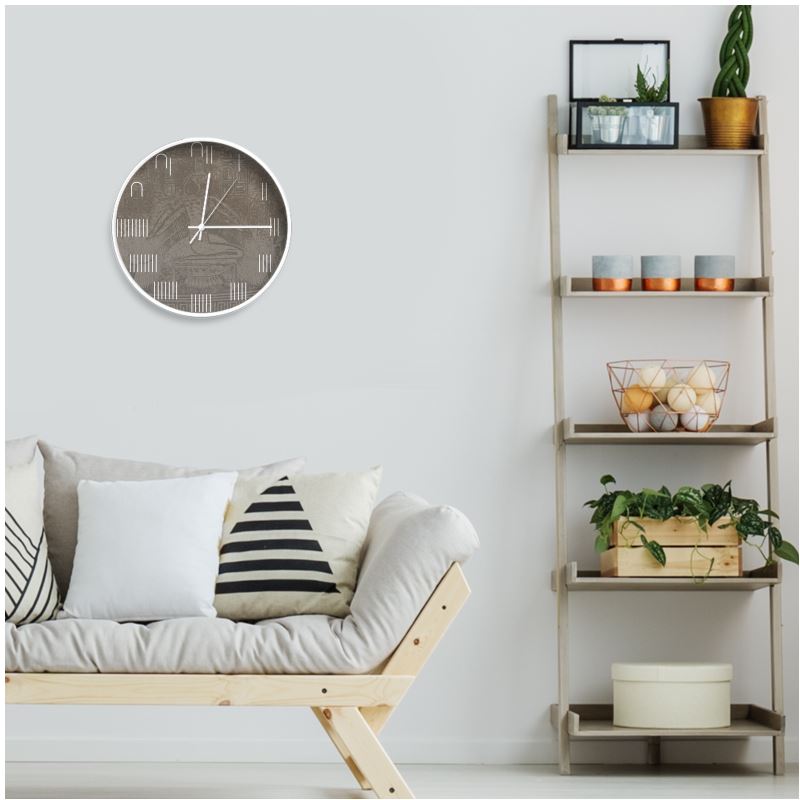 Handmade Ancient Egyptian Numeral Wall Clock | WASET (𓋆𓏏)