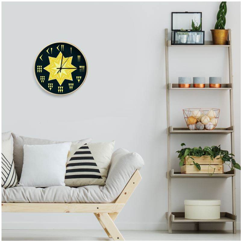 ‘Star of Ishtar’ - Sumerian Wall Clock - The Aesthete