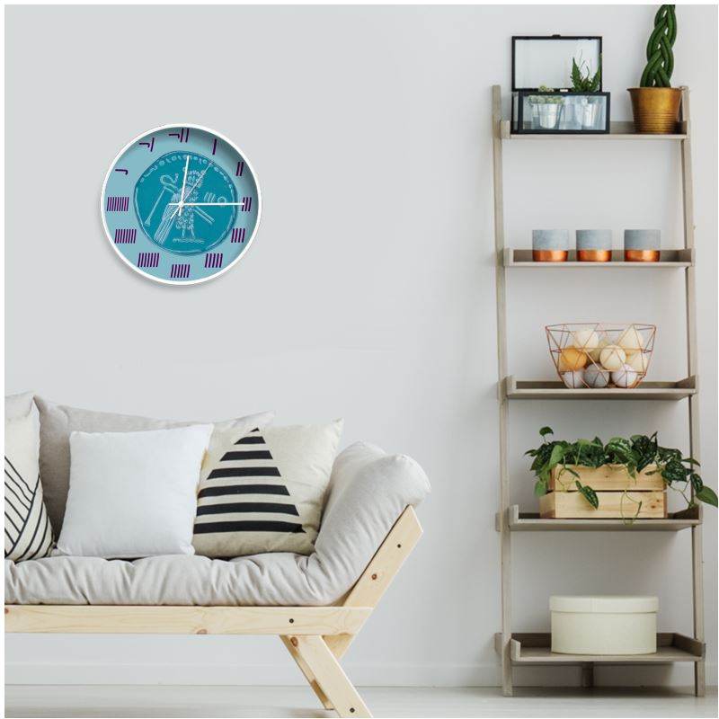Tyrian Owl - Wall Clock With Phoenician Numerals - The Aesthete