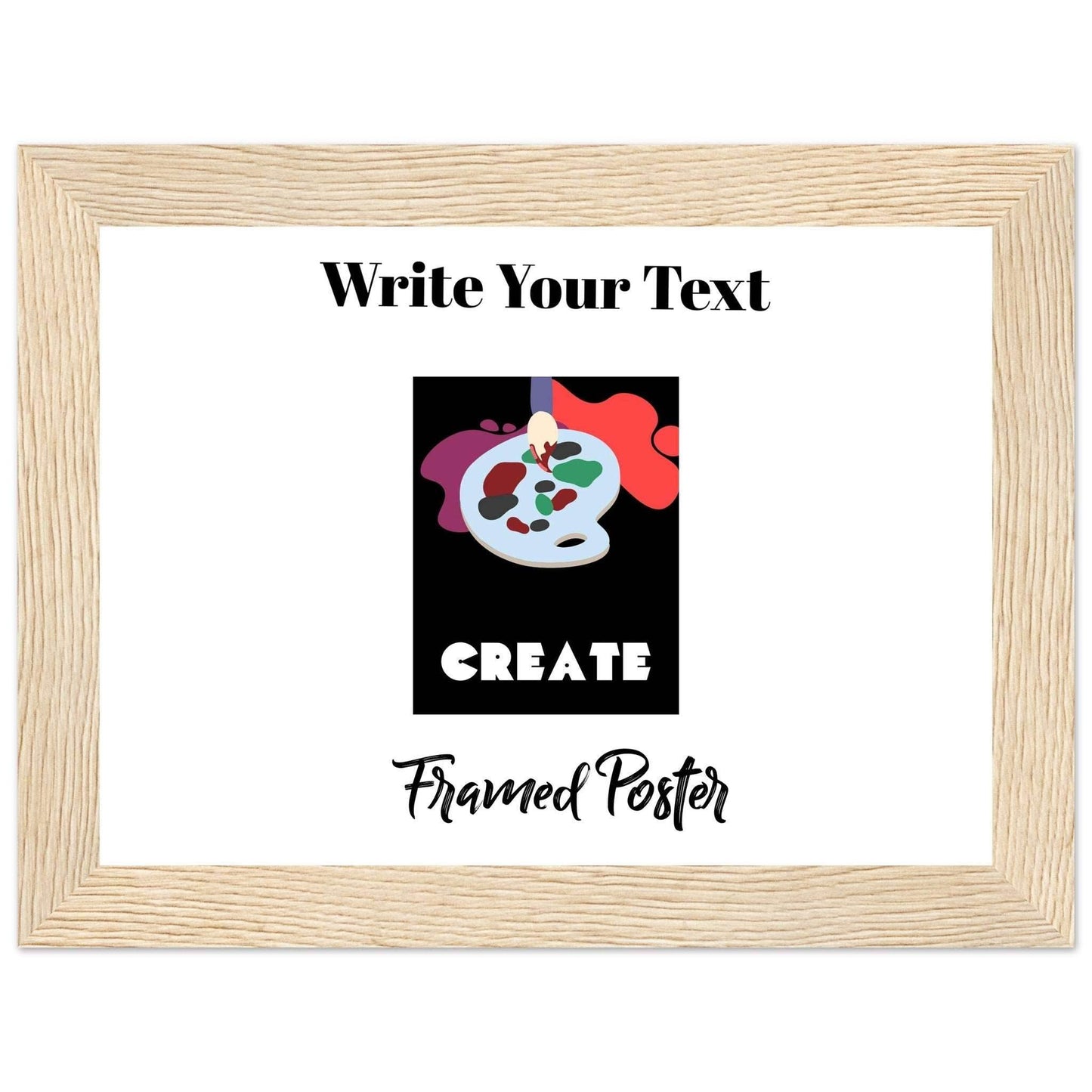 Personalized Wooden Frame Poster (Premium Matte Paper Wooden Framed Poster) - The Aesthete
