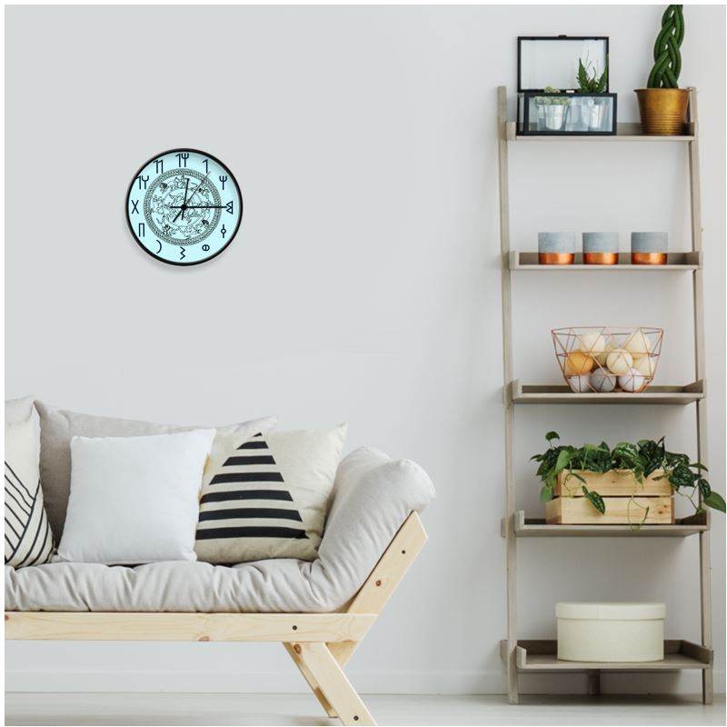 Timeless Legacy of Hadramut - Clock with Ancient South Arabian Numeral - The Aesthete