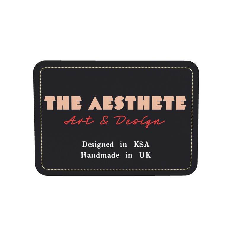 Charcoal Leather Pouch | Handmade Sand Shimagh Zipper Bag - The Aesthete