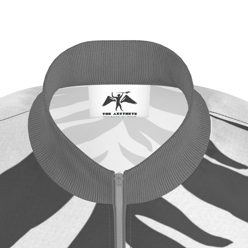 White tiger stripe tracksuit jacket, alternate view