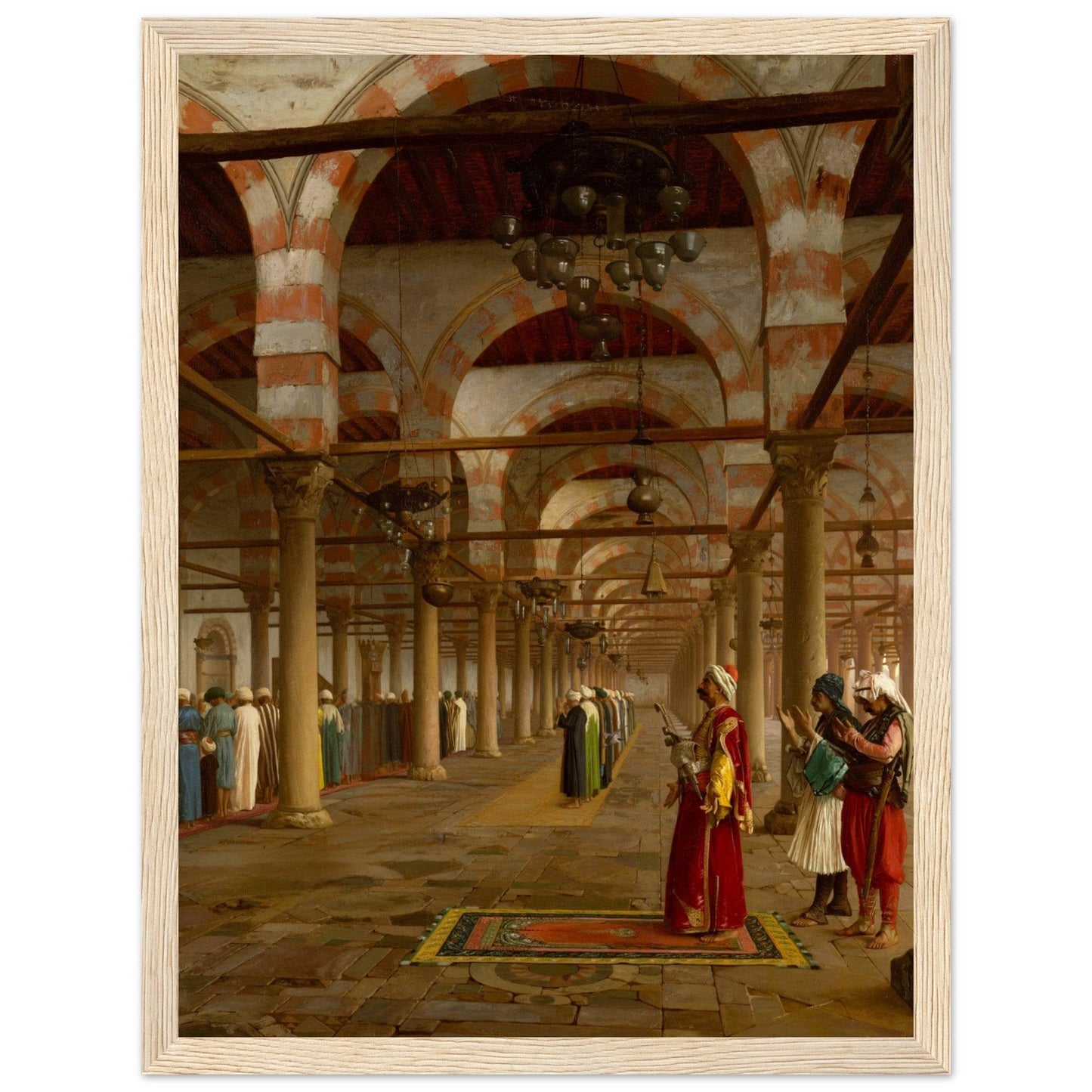 Prayers at the Mosque | Framed Poster from the Re-Oriented Collection - The Aesthete