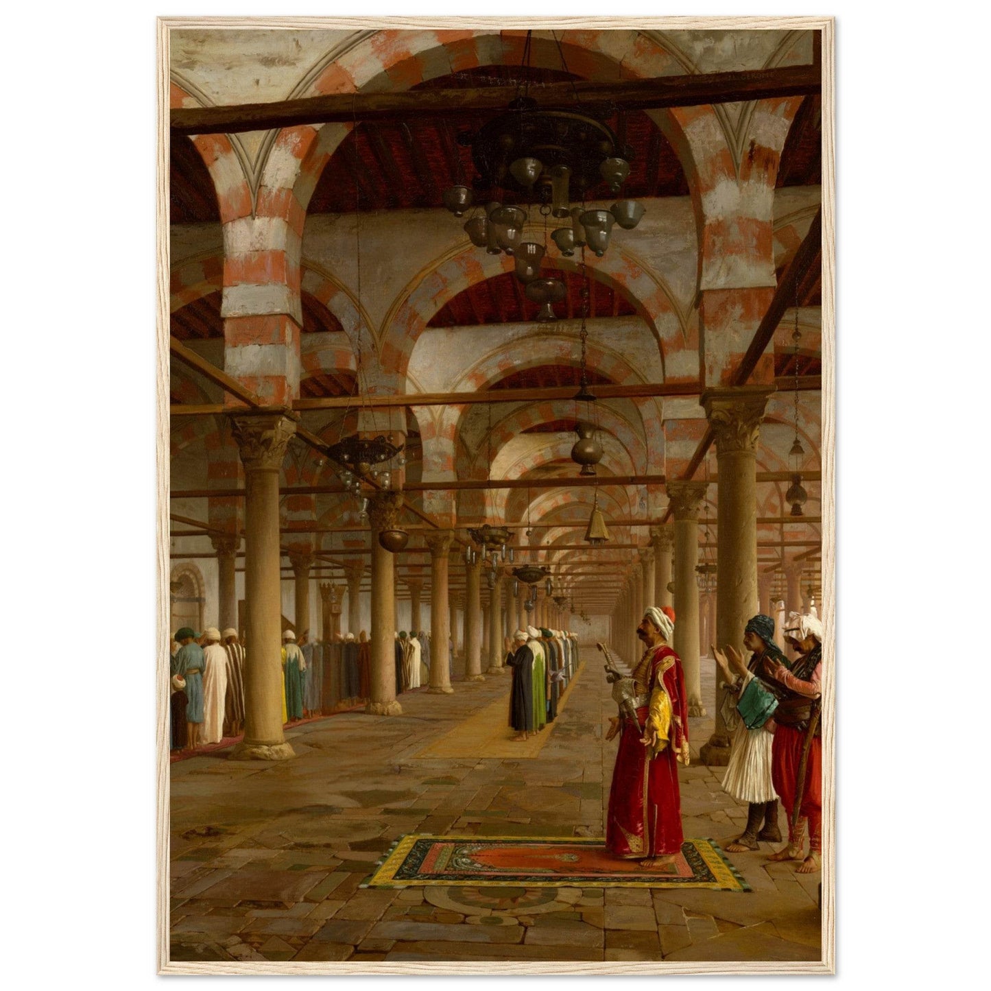 Prayers at the Mosque | Framed Poster from the Re-Oriented Collection - The Aesthete