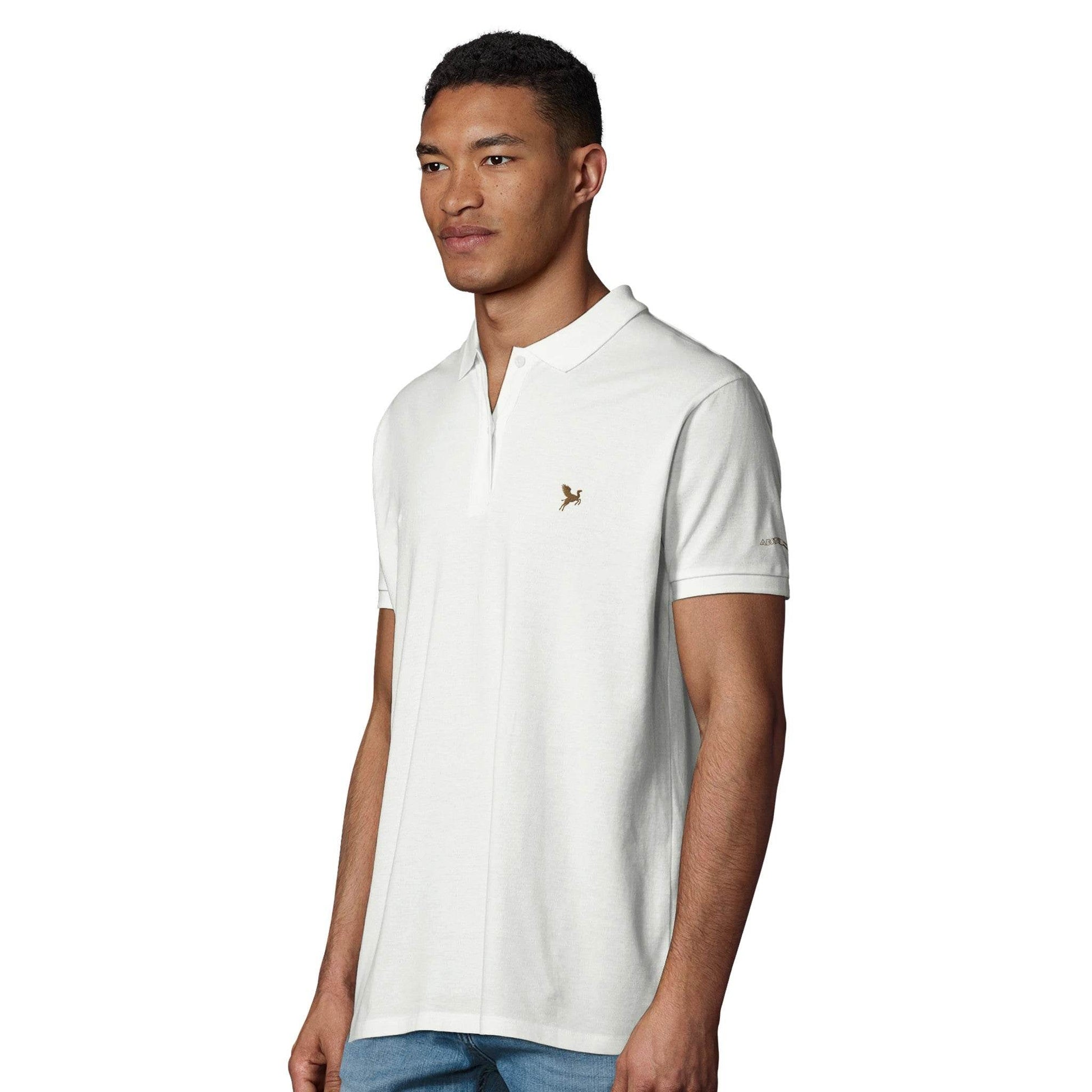 Polo Shirt With Flying Golden Camel Logo - The Aesthete