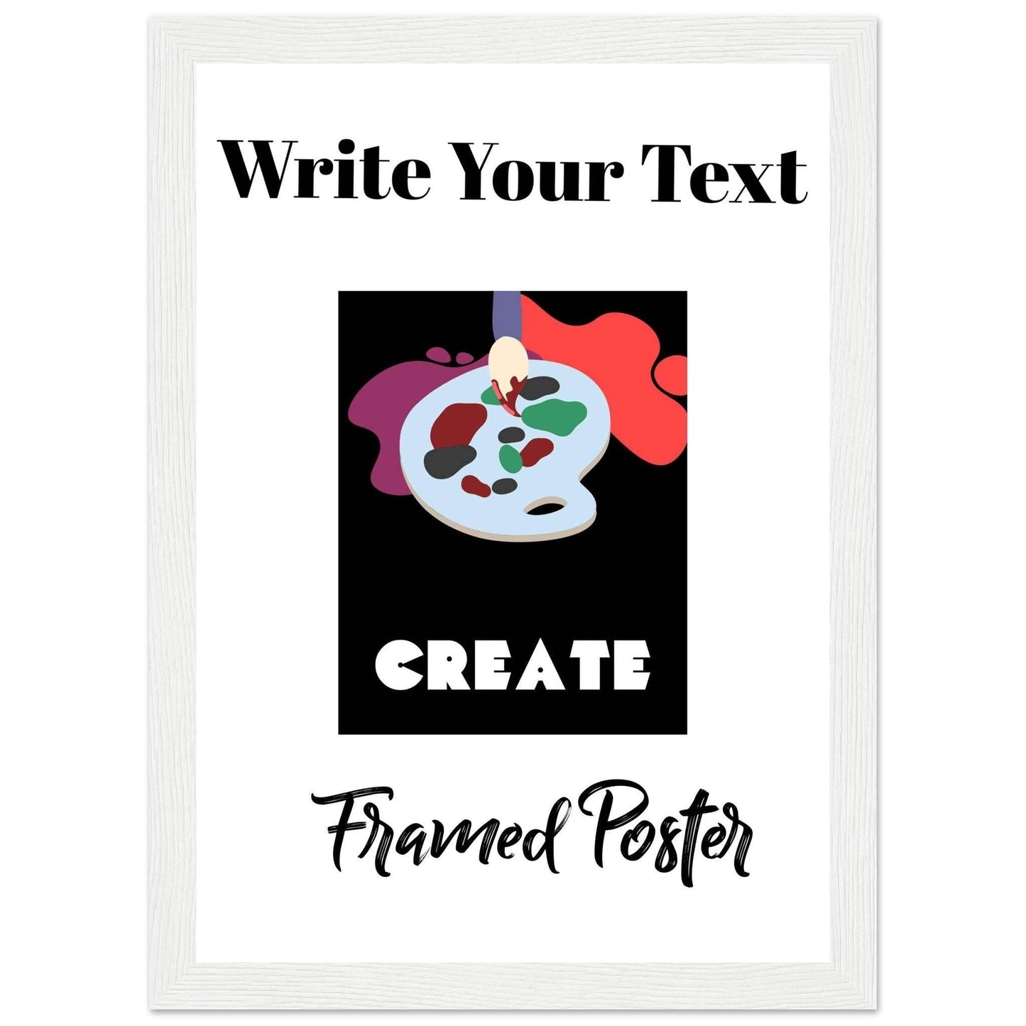 Personalized Wooden Frame Poster (Premium Matte Paper Wooden Framed Poster) - The Aesthete