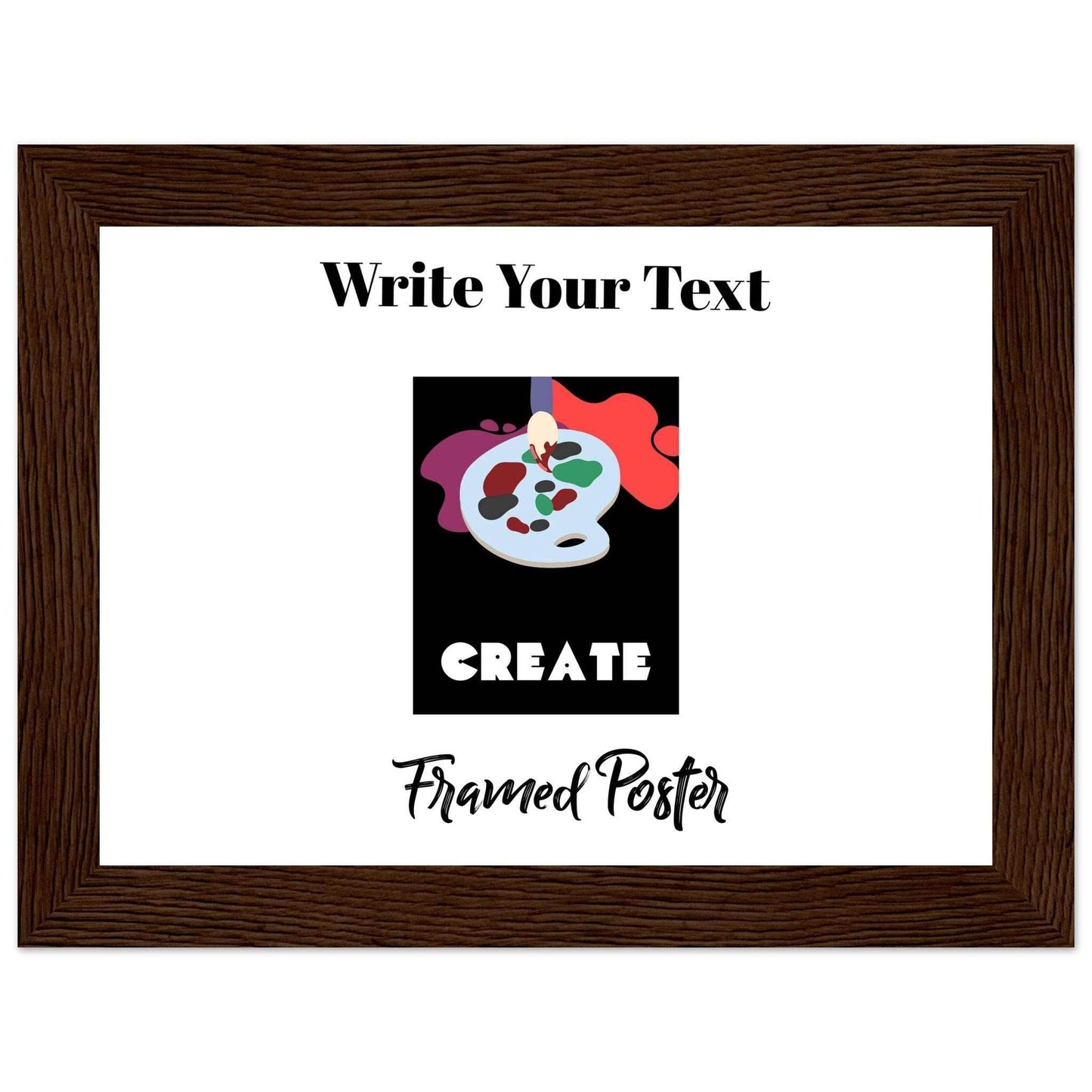 Personalized Wooden Frame Poster (Premium Matte Paper Wooden Framed Poster) - The Aesthete