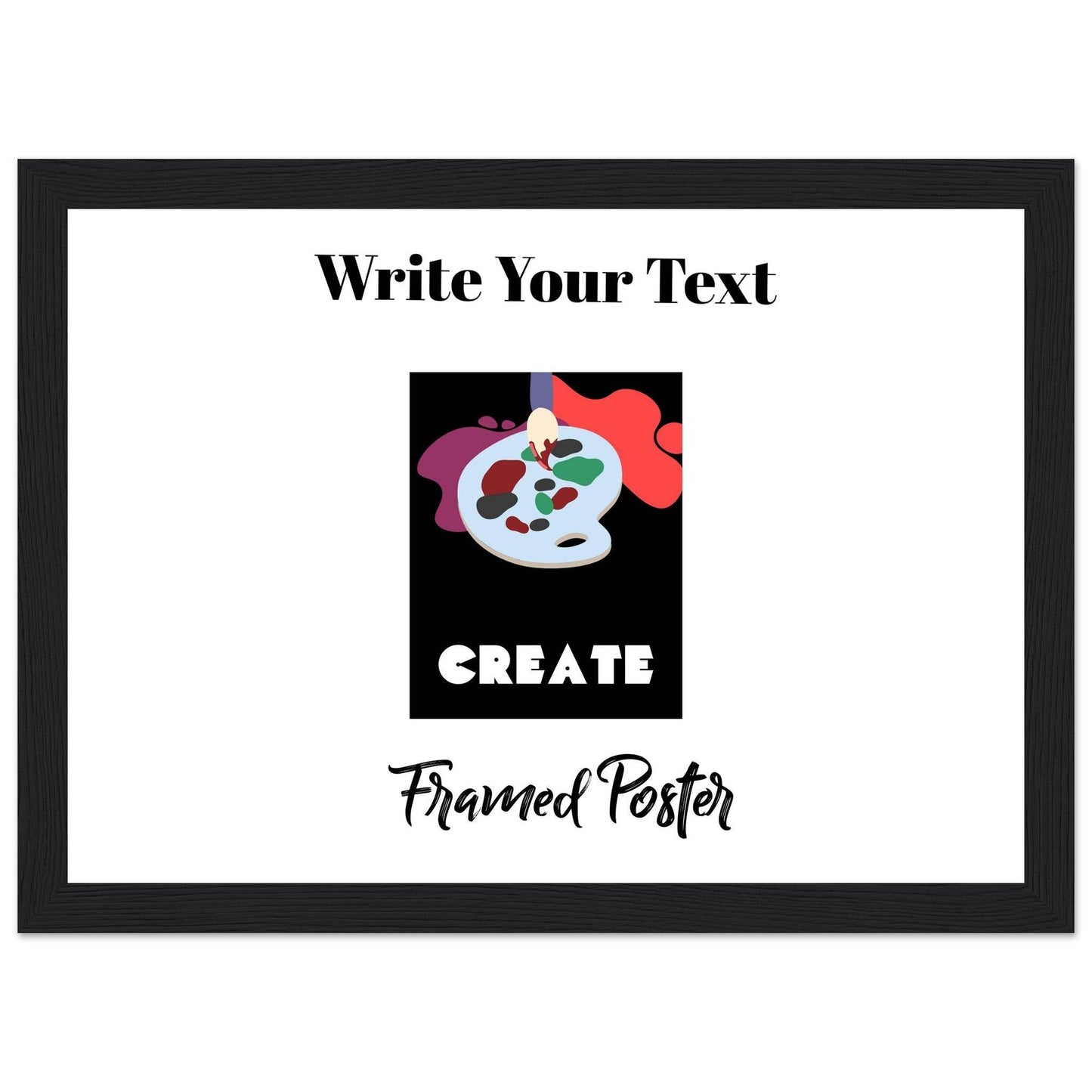 Personalized Wooden Frame Poster (Premium Matte Paper Wooden Framed Poster) - The Aesthete