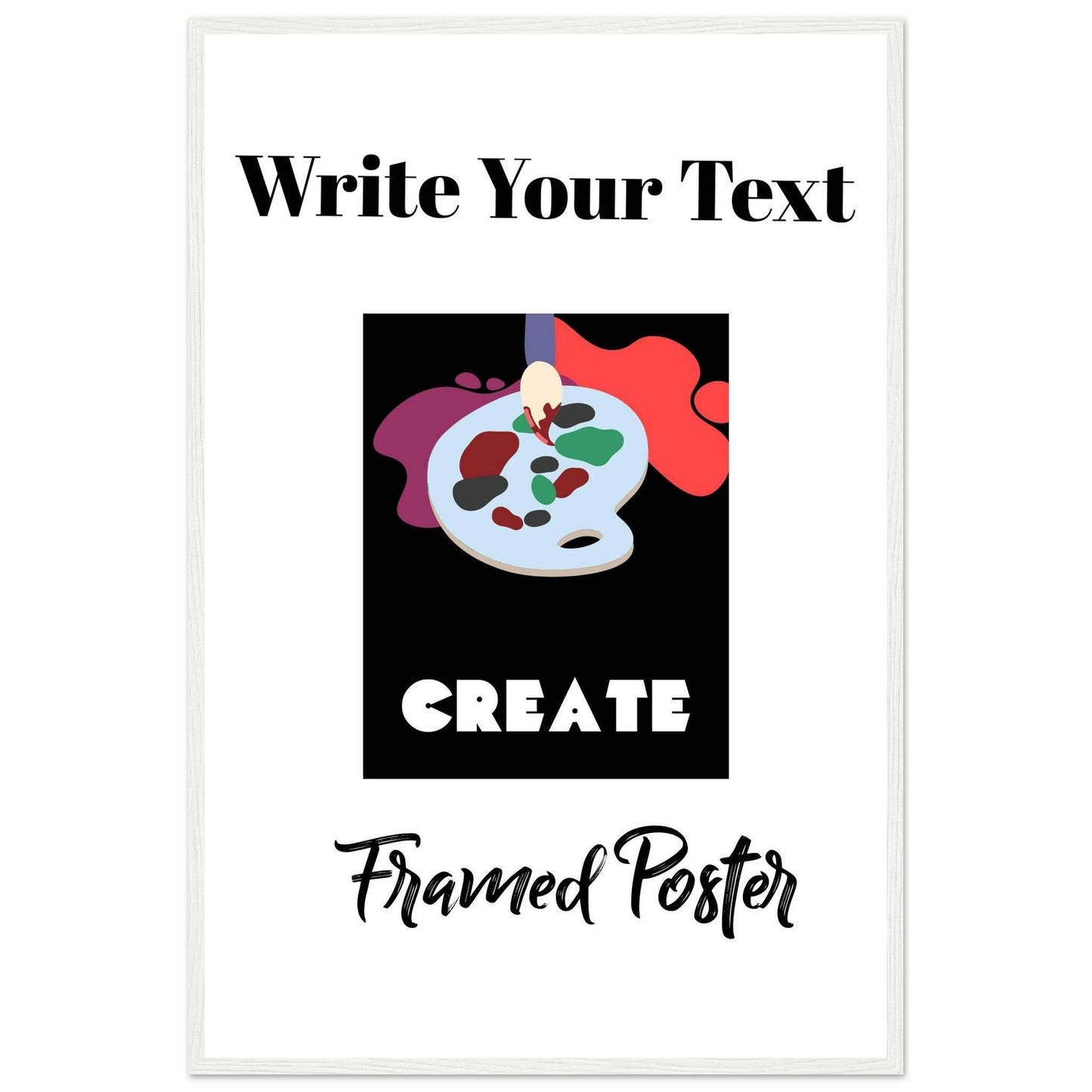 Personalized Wooden Frame Poster (Premium Matte Paper Wooden Framed Poster) - The Aesthete