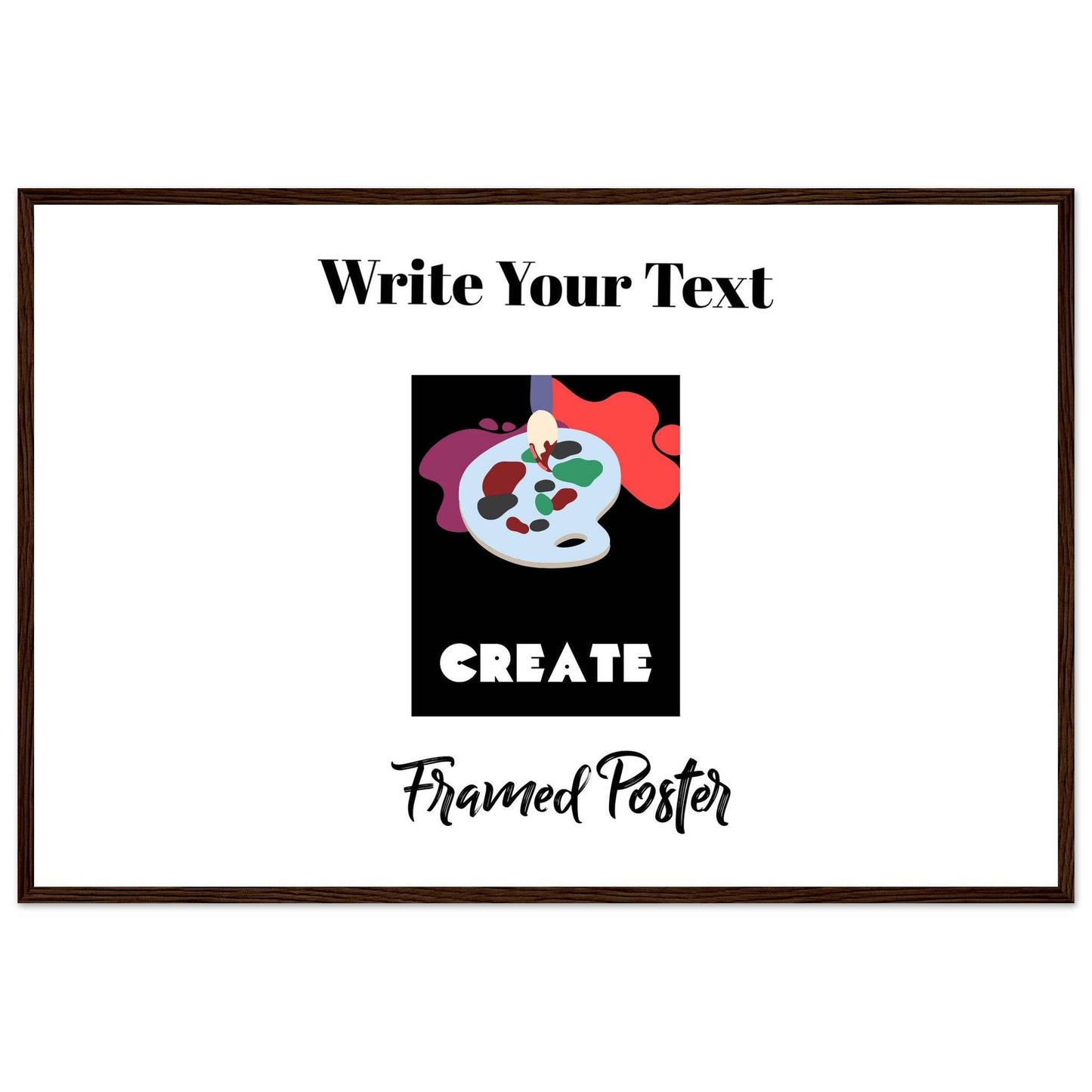 Personalized Wooden Frame Poster (Premium Matte Paper Wooden Framed Poster) - The Aesthete
