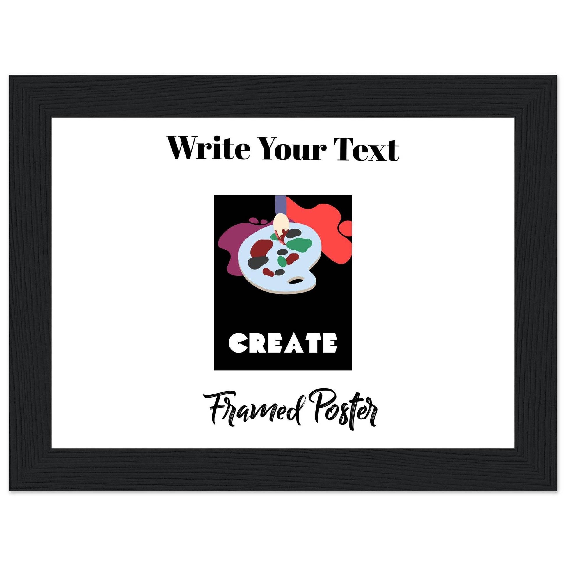 Personalized Wooden Frame Poster (Premium Matte Paper Wooden Framed Poster) - The Aesthete