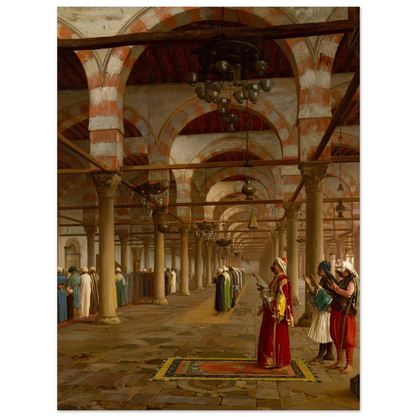 Prayers at the Mosque | Framed Poster from the Re-Oriented Collection - The Aesthete