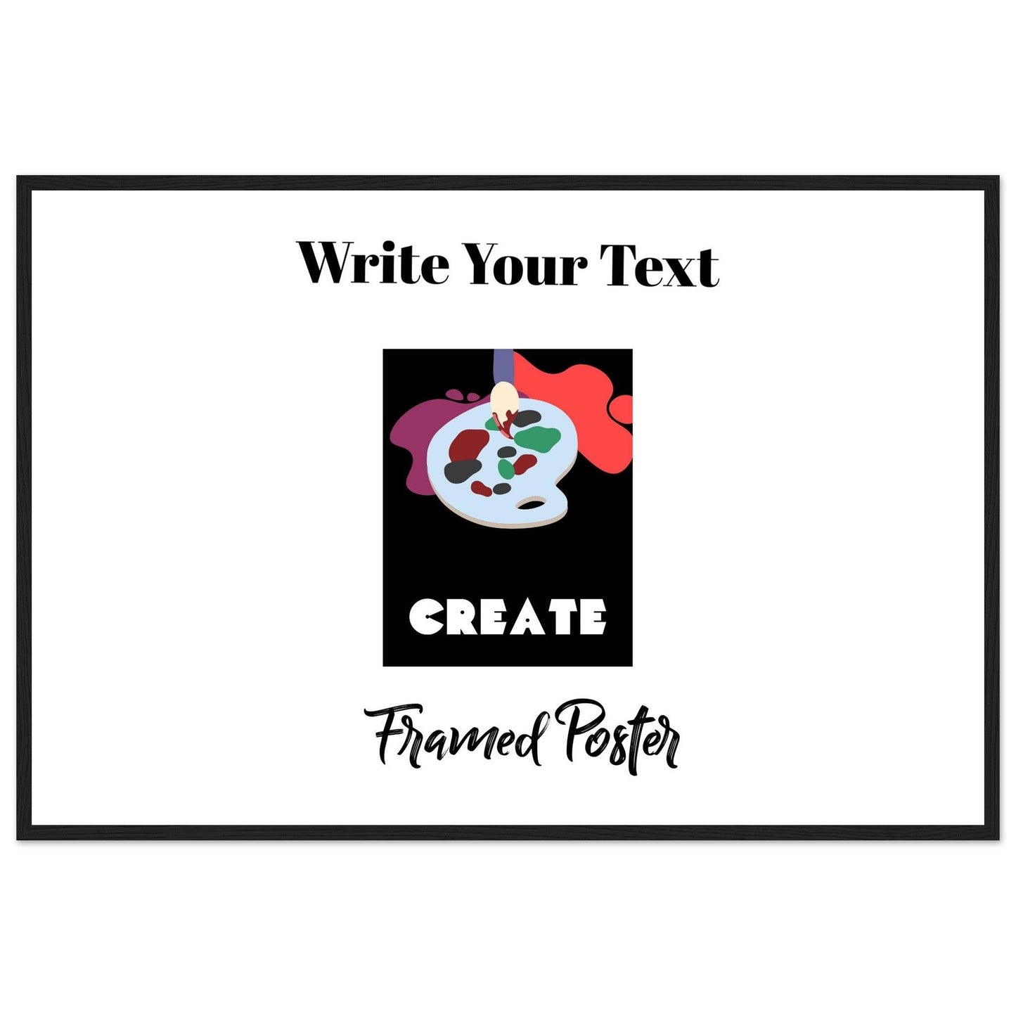 Personalized Wooden Frame Poster (Premium Matte Paper Wooden Framed Poster) - The Aesthete