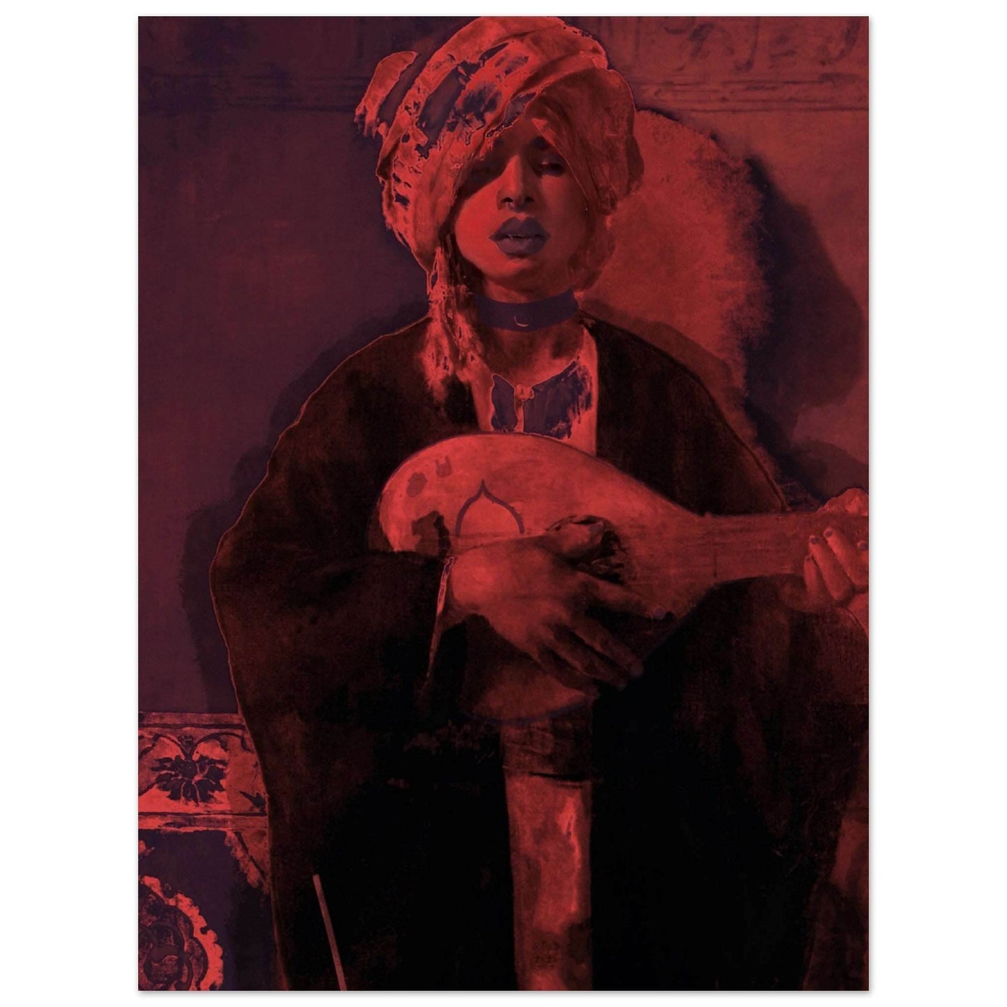 Gothic Oud: Framed Poster of Tradition and Rebellion - The Aesthete