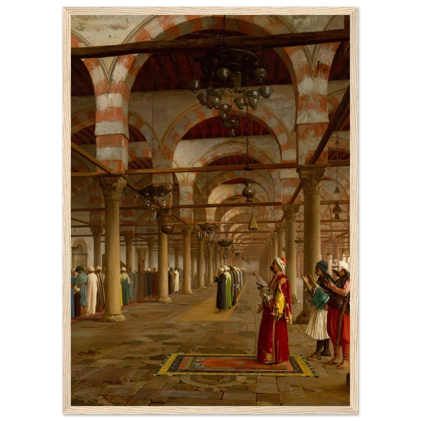 Prayers at the Mosque | Framed Poster from the Re-Oriented Collection - The Aesthete