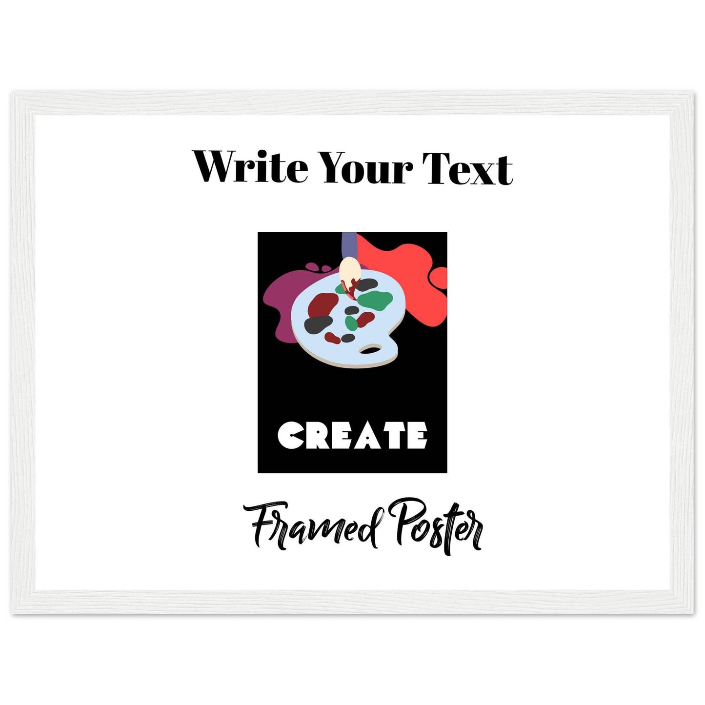 Personalized Wooden Frame Poster (Premium Matte Paper Wooden Framed Poster) - The Aesthete