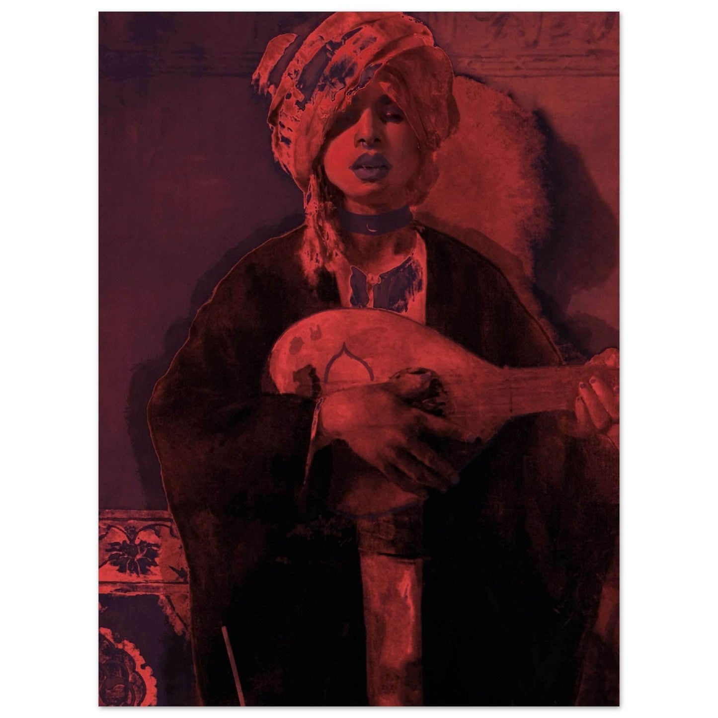 Gothic Oud: Framed Poster of Tradition and Rebellion - The Aesthete