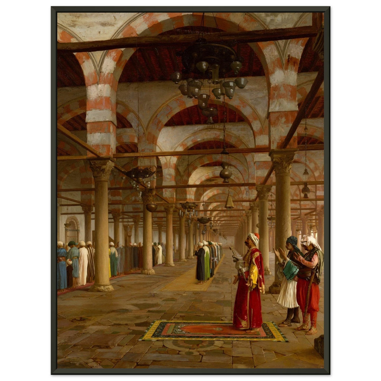 Prayers at the Mosque | Framed Poster from the Re-Oriented Collection - The Aesthete