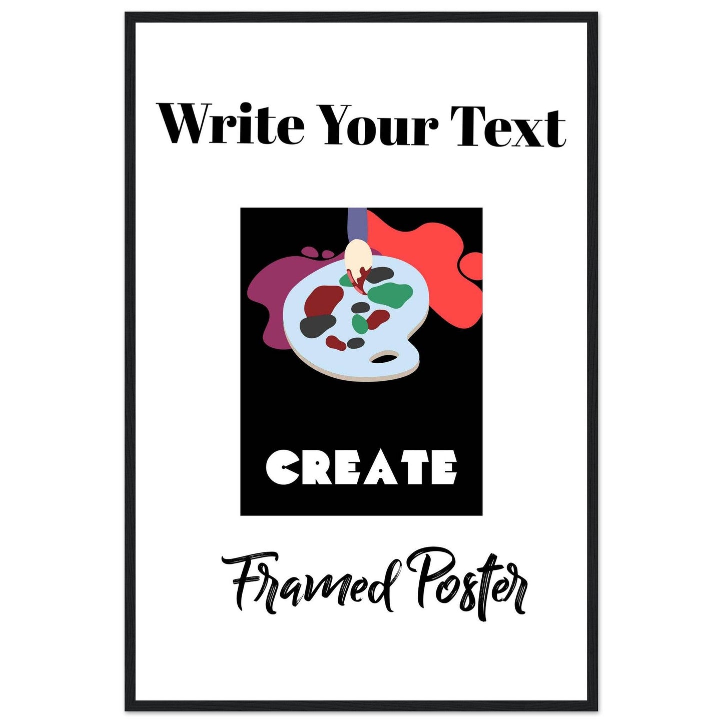 Personalized Wooden Frame Poster (Premium Matte Paper Wooden Framed Poster) - The Aesthete