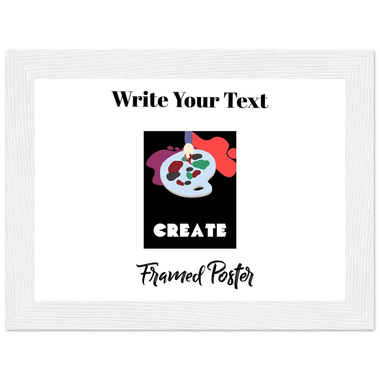 Personalized Wooden Frame Poster (Premium Matte Paper Wooden Framed Poster) - The Aesthete