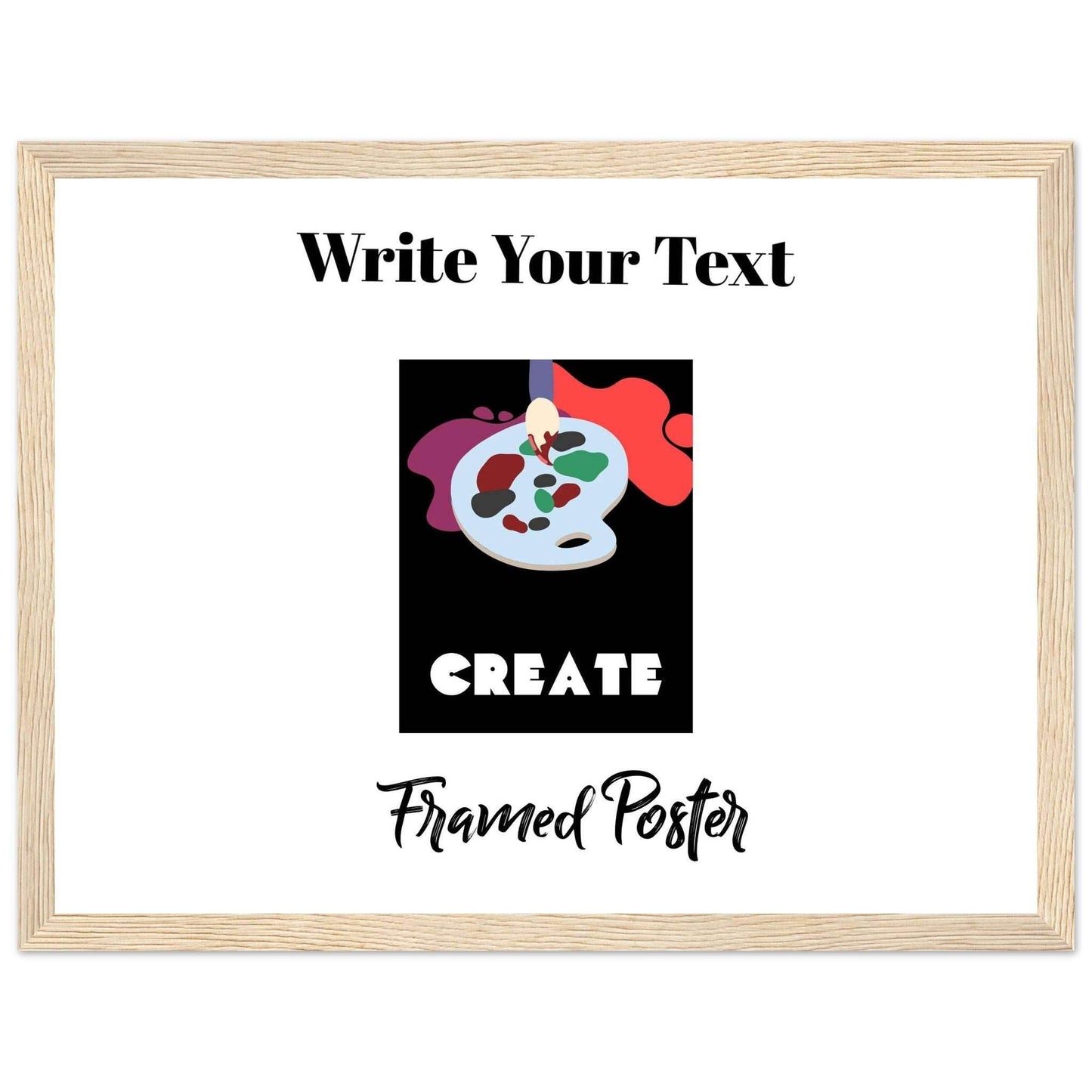 Personalized Wooden Frame Poster (Premium Matte Paper Wooden Framed Poster) - The Aesthete