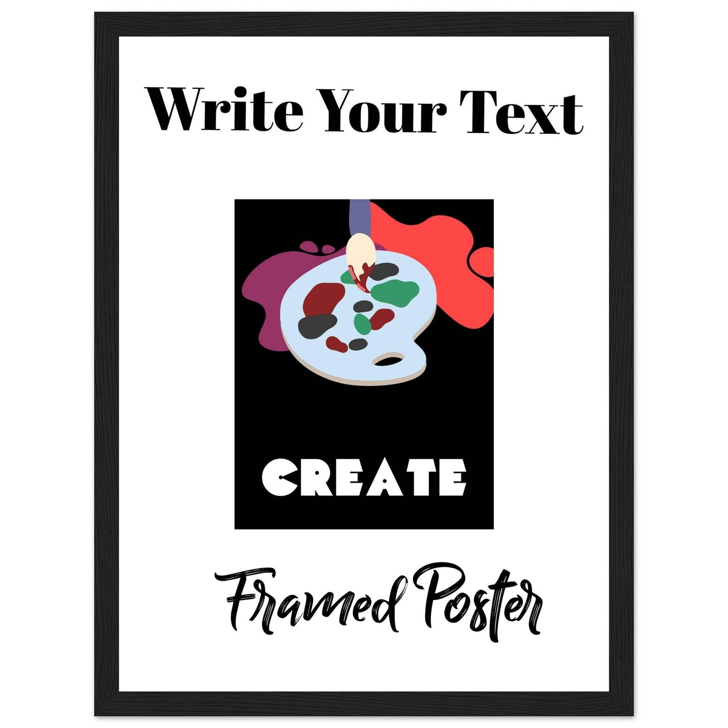 Personalized Wooden Frame Poster (Premium Matte Paper Wooden Framed Poster) - The Aesthete