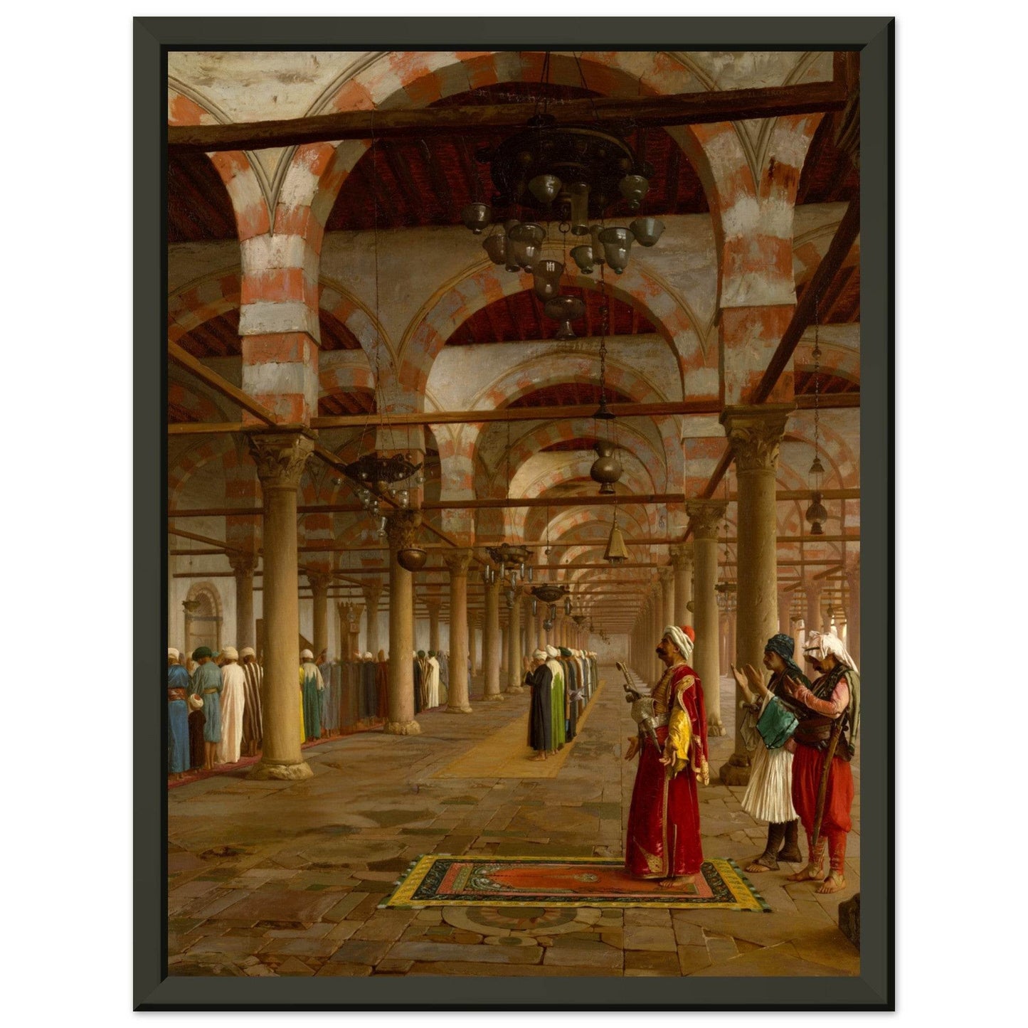 Prayers at the Mosque | Framed Poster from the Re-Oriented Collection - The Aesthete