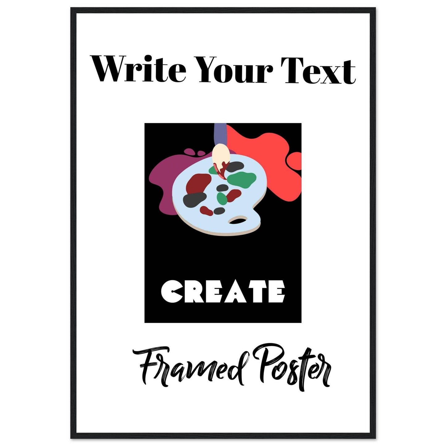 Personalized Wooden Frame Poster (Premium Matte Paper Wooden Framed Poster) - The Aesthete