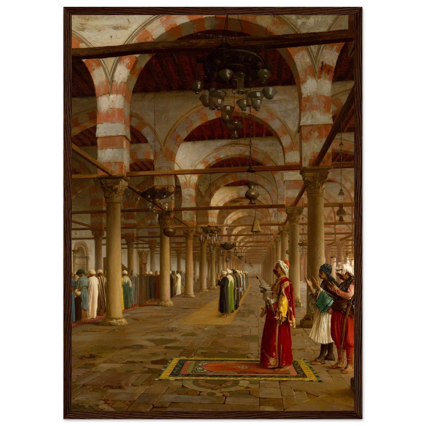 Prayers at the Mosque | Framed Poster from the Re-Oriented Collection - The Aesthete