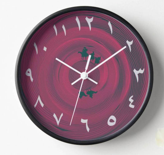 Knights’ Circle. Global Eastern Arabic Numeral Clock - The Aesthete