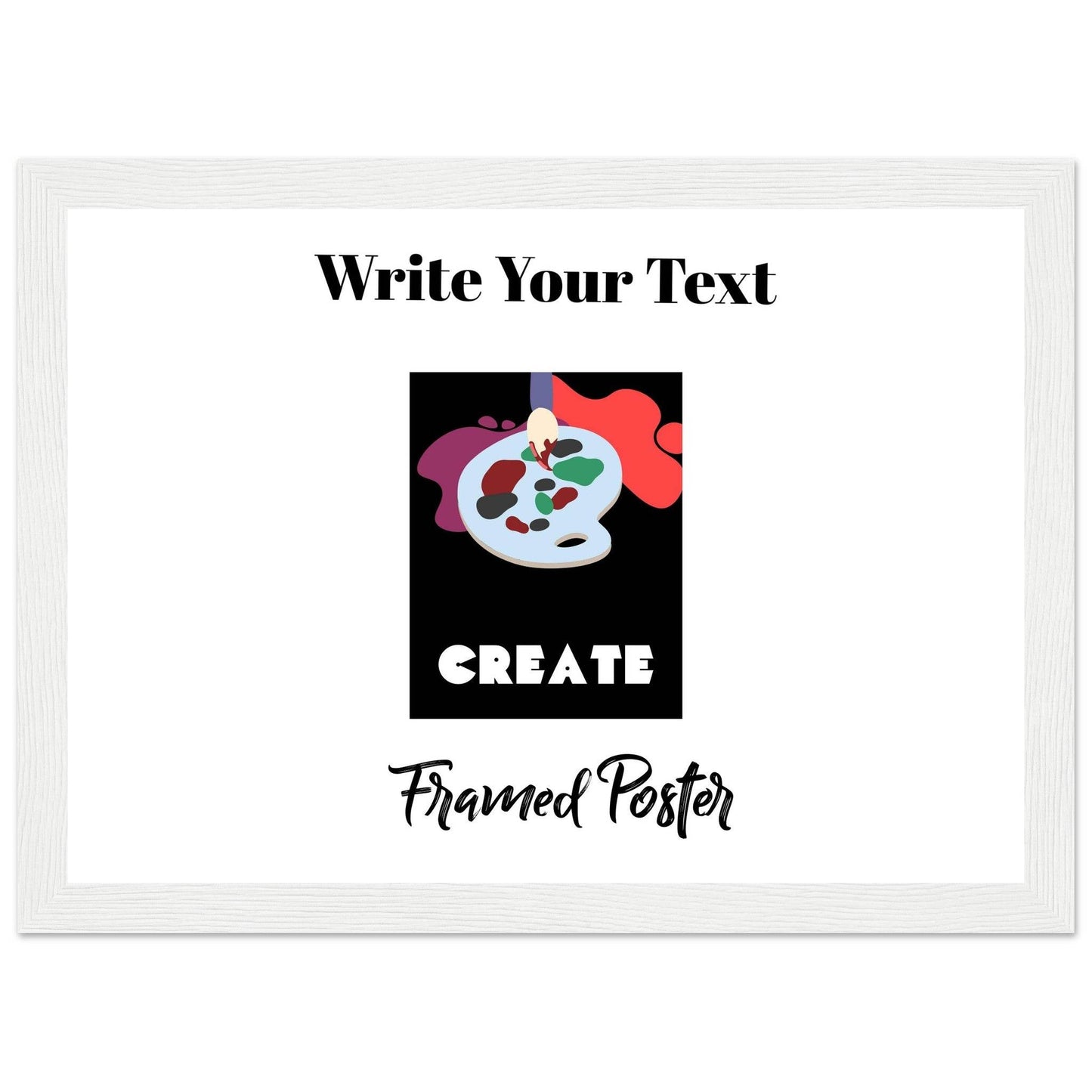 Personalized Wooden Frame Poster (Premium Matte Paper Wooden Framed Poster) - The Aesthete