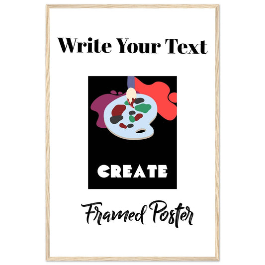 Personalized Wooden Frame Poster (Premium Matte Paper Wooden Framed Poster) - The Aesthete