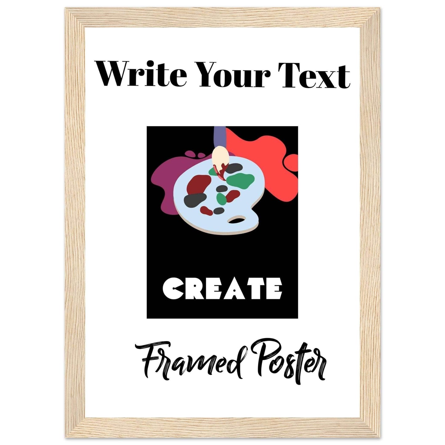 Personalized Wooden Frame Poster (Premium Matte Paper Wooden Framed Poster) - The Aesthete