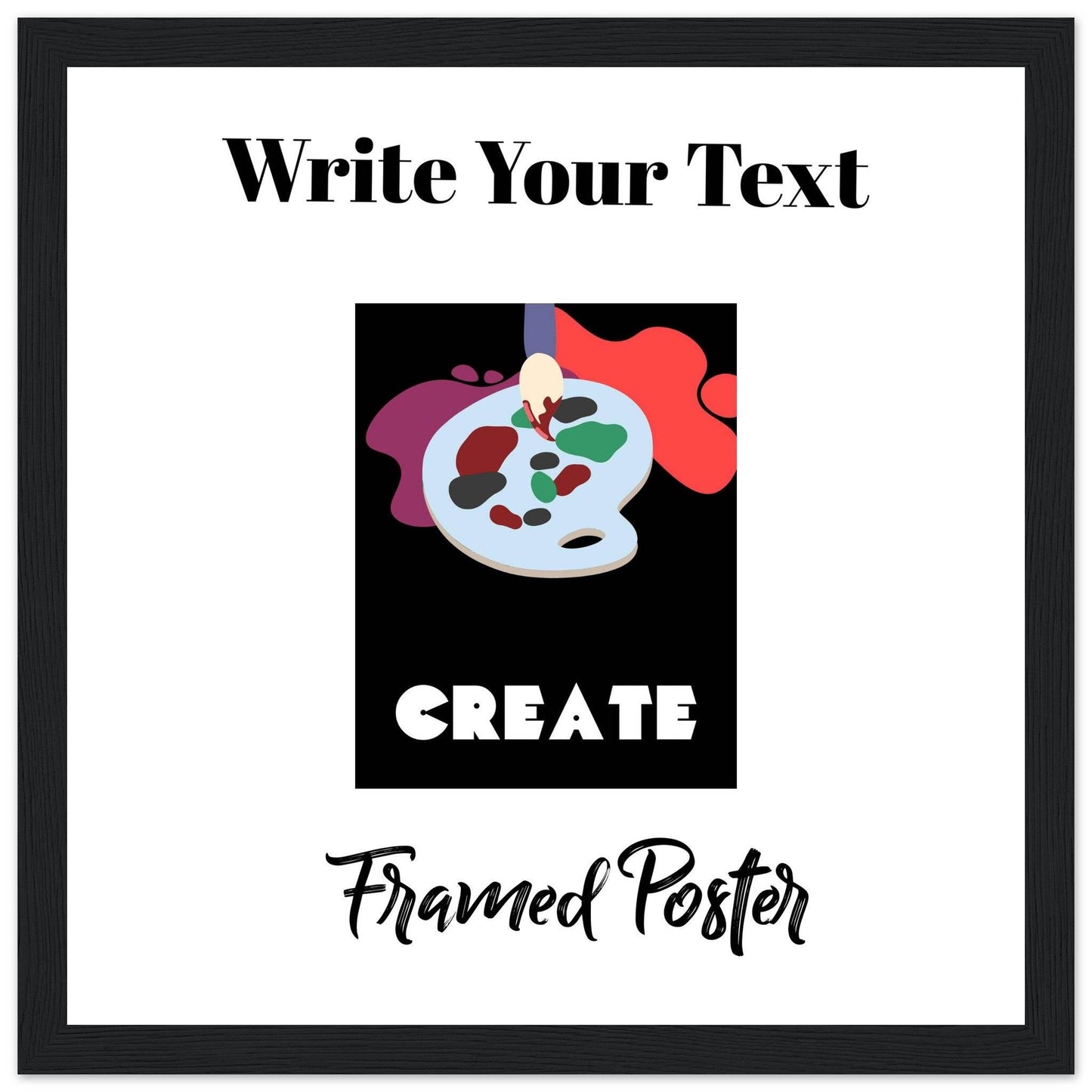 Personalized Wooden Frame Poster (Premium Matte Paper Wooden Framed Poster) - The Aesthete