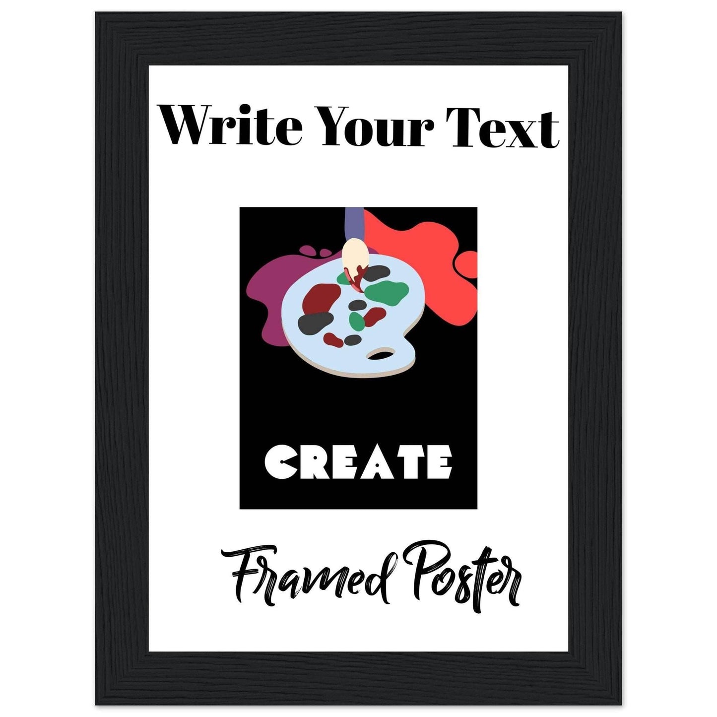 Personalized Wooden Frame Poster (Premium Matte Paper Wooden Framed Poster) - The Aesthete