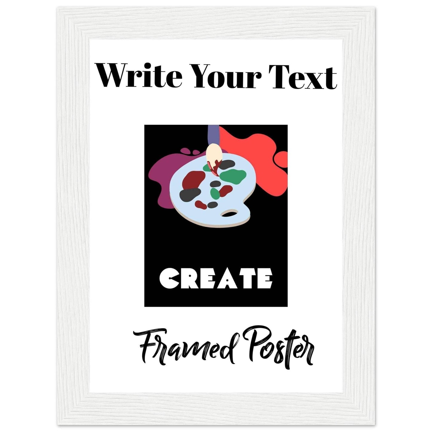 Personalized Wooden Frame Poster (Premium Matte Paper Wooden Framed Poster) - The Aesthete