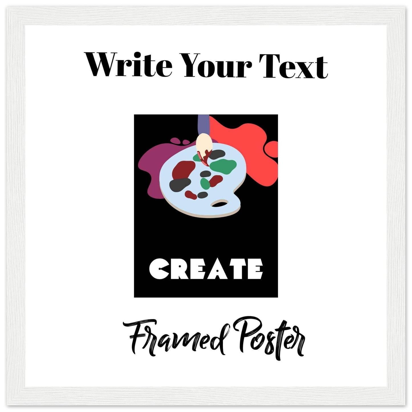 Personalized Wooden Frame Poster (Premium Matte Paper Wooden Framed Poster) - The Aesthete