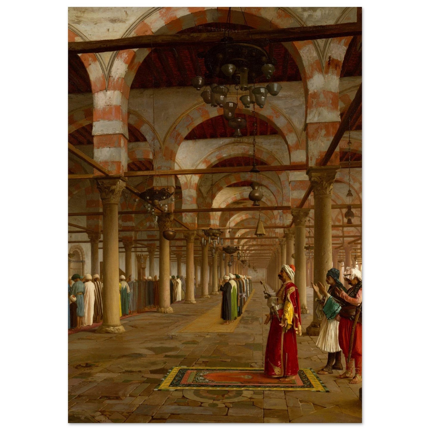 Prayers at the Mosque | Framed Poster from the Re-Oriented Collection - The Aesthete