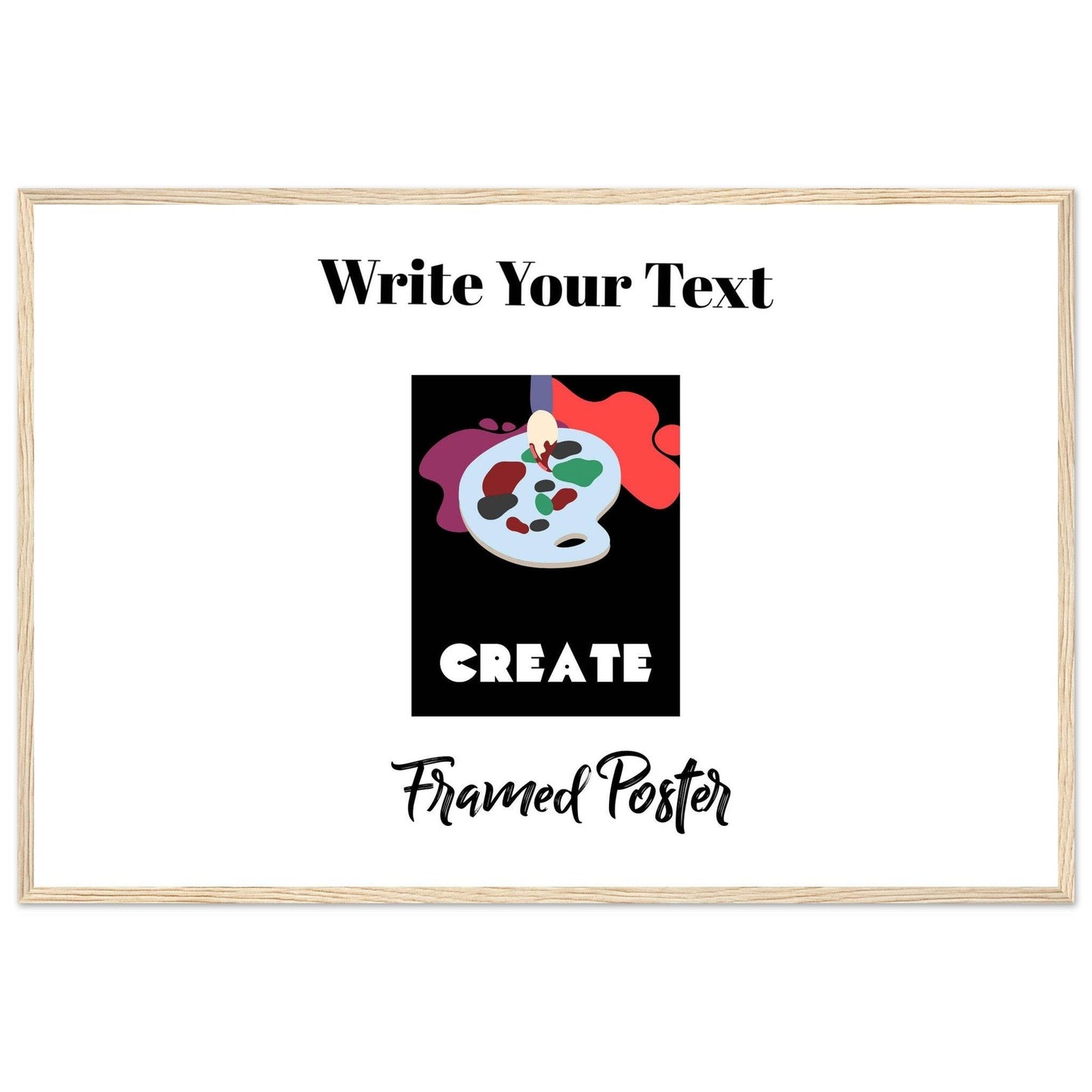 Personalized Wooden Frame Poster (Premium Matte Paper Wooden Framed Poster) - The Aesthete