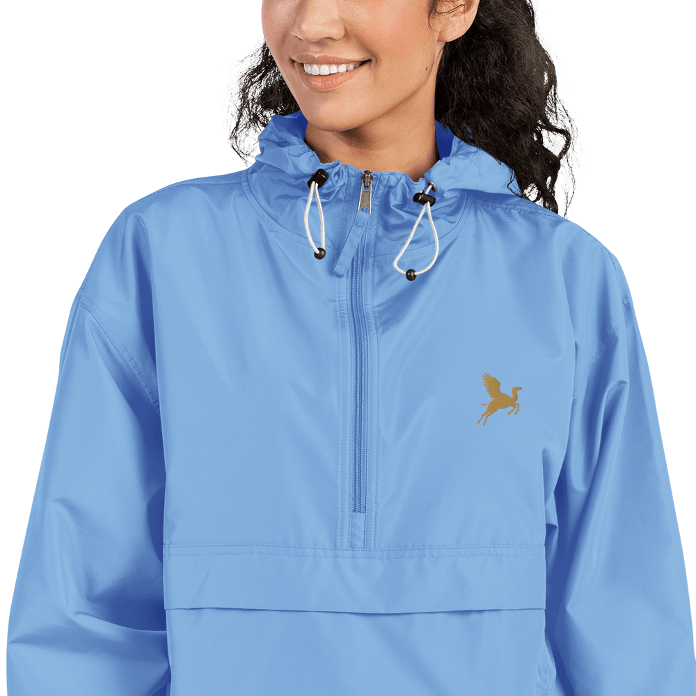 Flying Camel Embroidered Champion Packable Jacket - The Aesthete