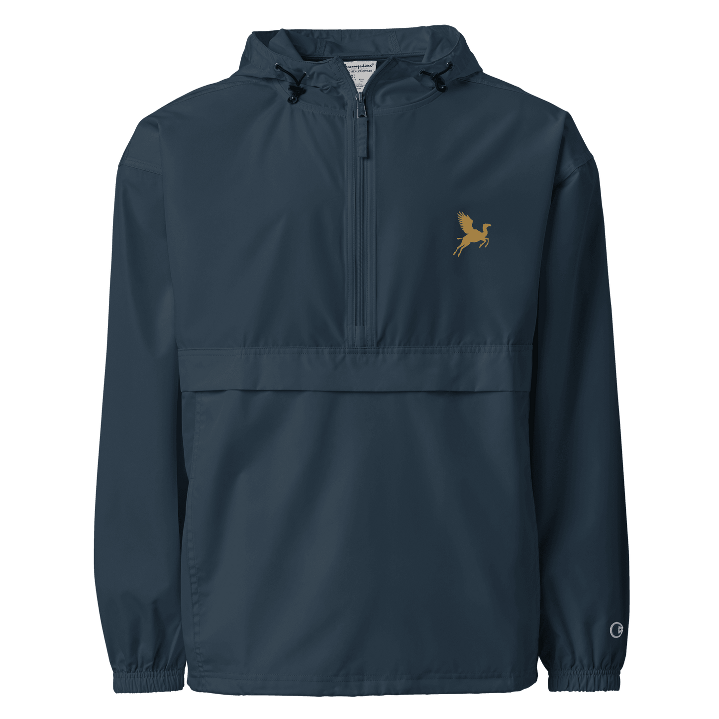 Flying Camel Embroidered Champion Packable Jacket - The Aesthete